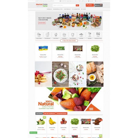 E-Commerce Market 3x Market Food Theme C2C Full Package