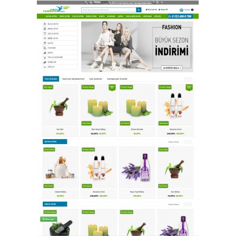 E-Commerce Market Herbal & Local Products Full Package