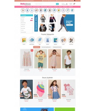 E-Commerce Market 3.x Baby Store Full Package